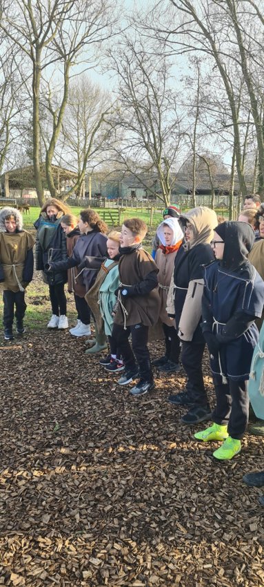 Image of Class 5 Protecting The Viking Village...
