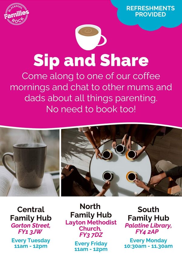 Image of Family Hubs - Sip and Share ☕