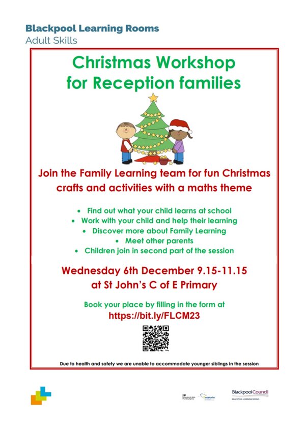 Image of Christmas Workshop for our Reception families - 06/12/23