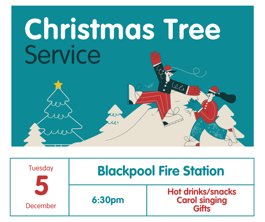 Image of Blackpool Fire Station - Christmas Tree Service 